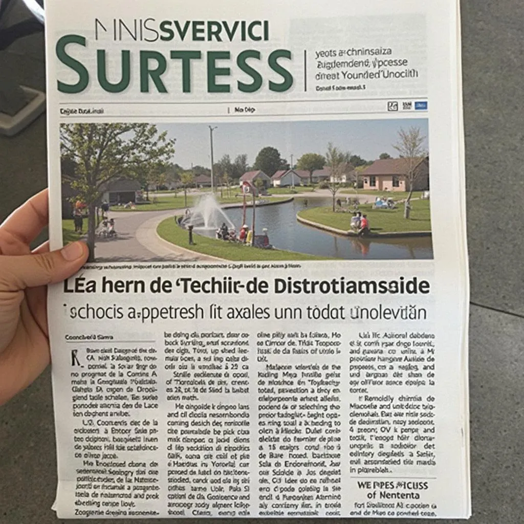 Articolo stampa locale
